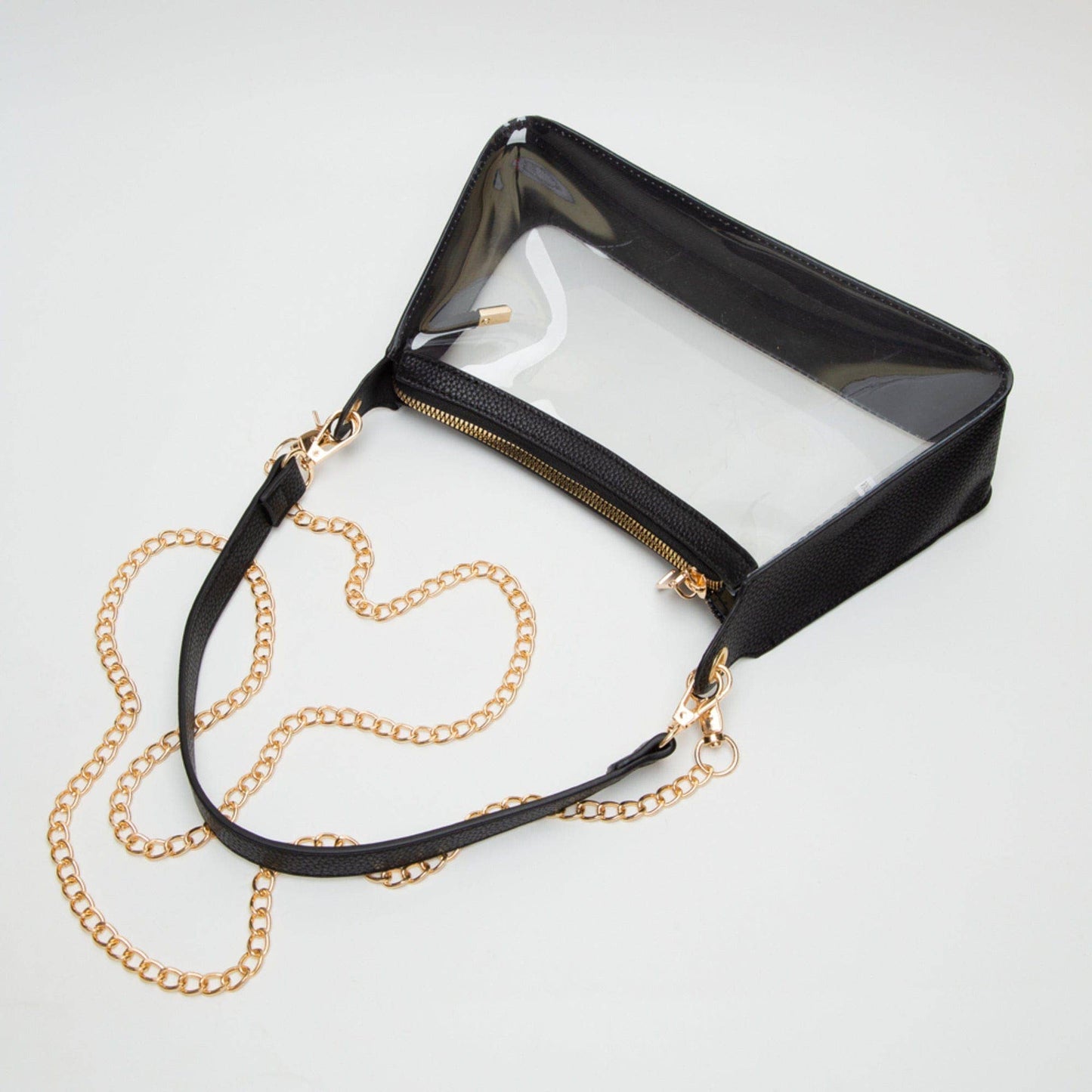Clear Satchel Bag Black