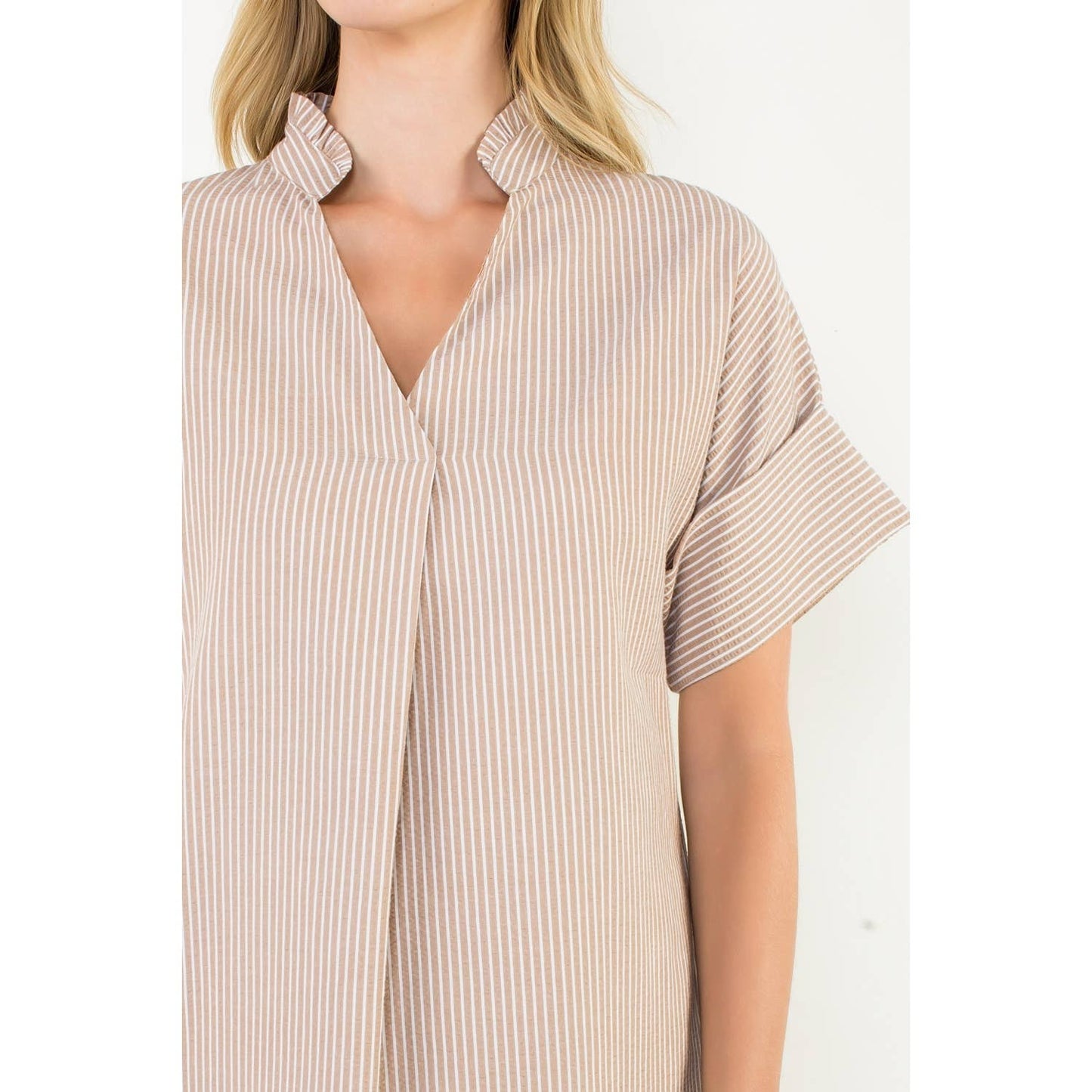 Notched Collar Dress