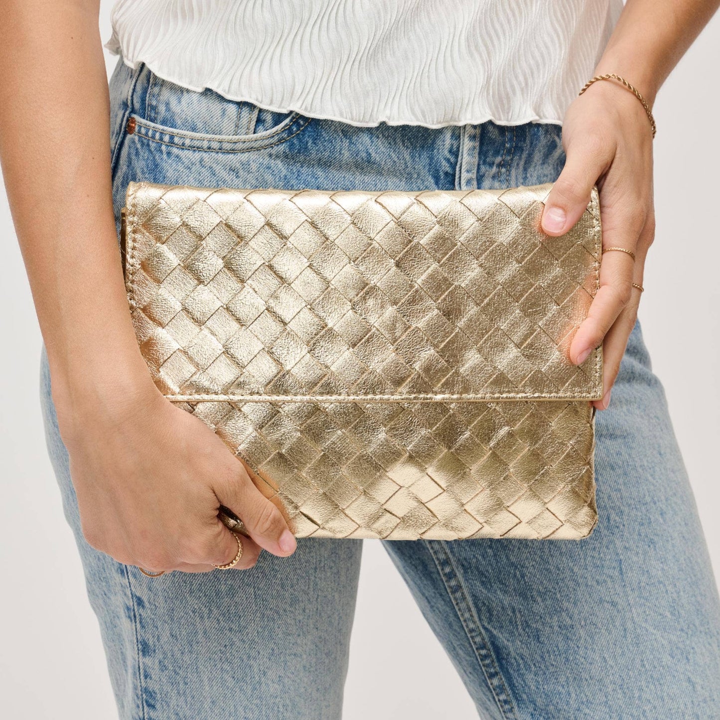 Ivy Woven Clutch