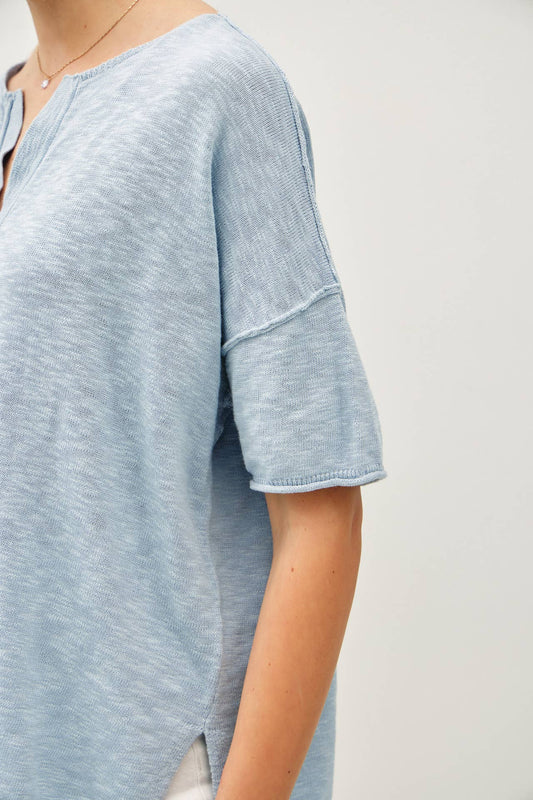 Vintage Blue Slub Tee