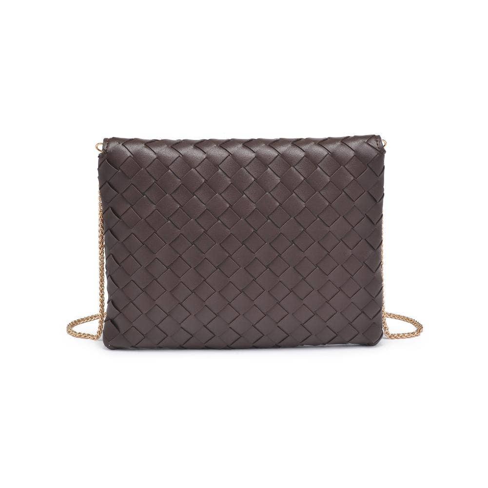 Wine Woven Clutch
