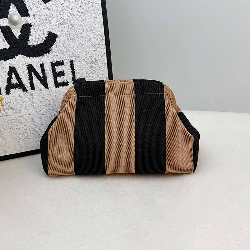 Striped Makeup Bag