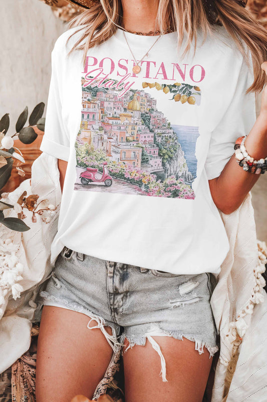 POSITANO ITALY OVERSIZED TEE