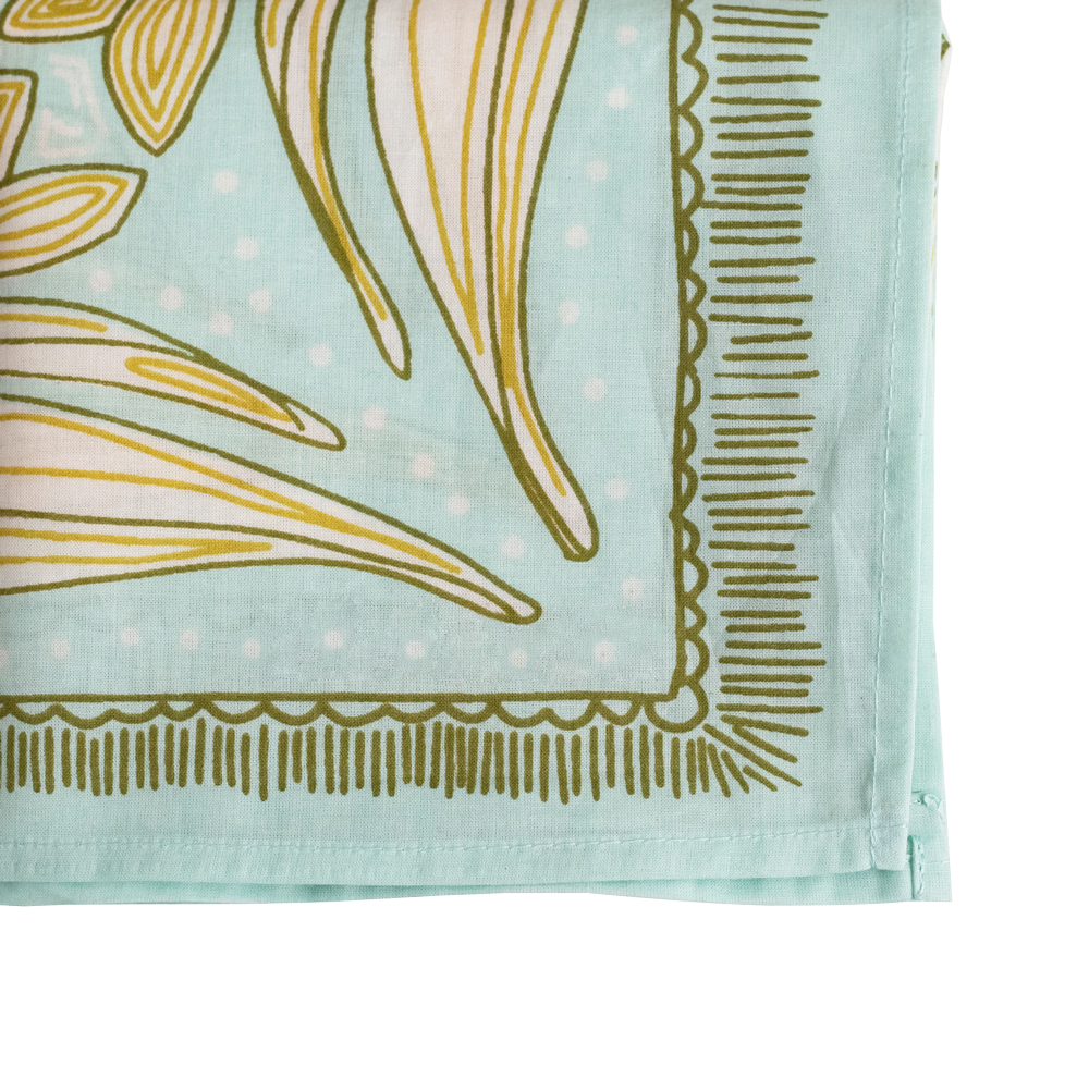 Leaf and Floral Bandana