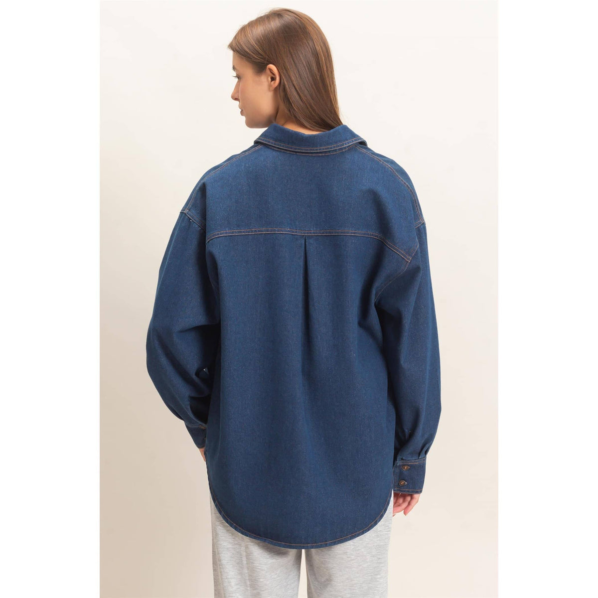 Denim Button-Up