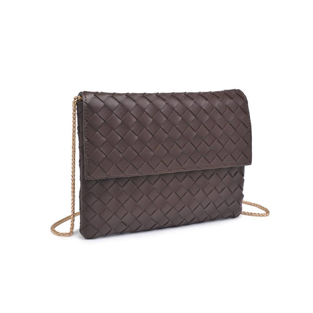 Wine Woven Clutch