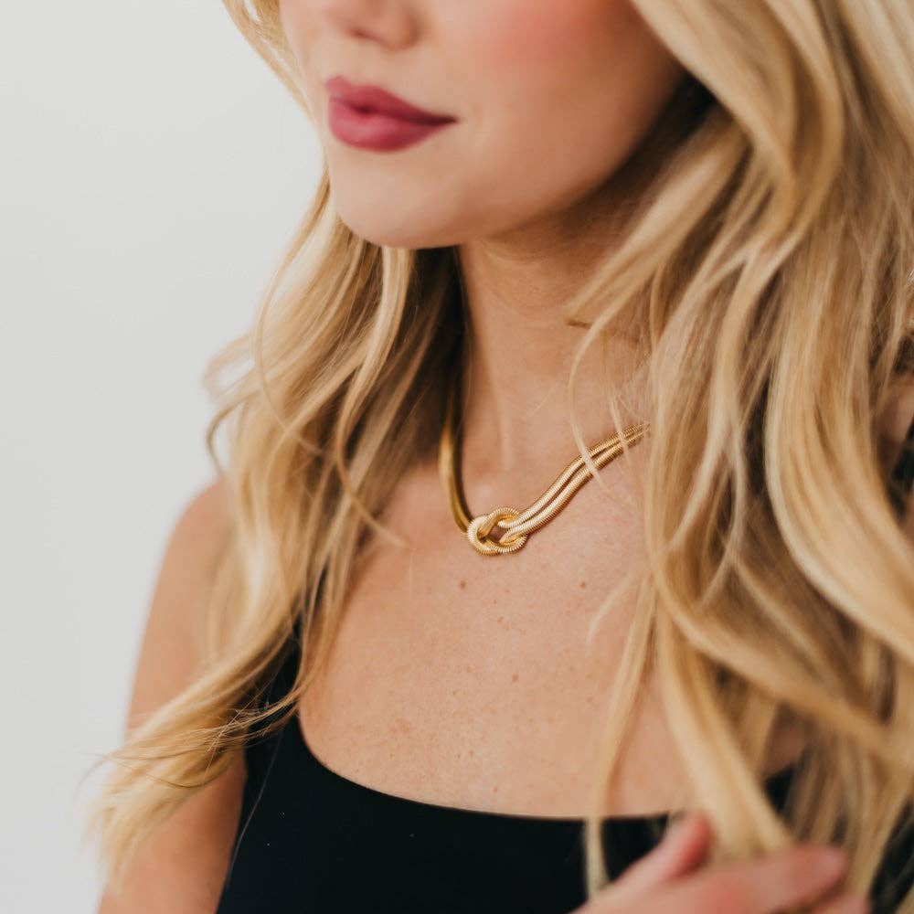 Tied Knot Necklace - WATERPROOF