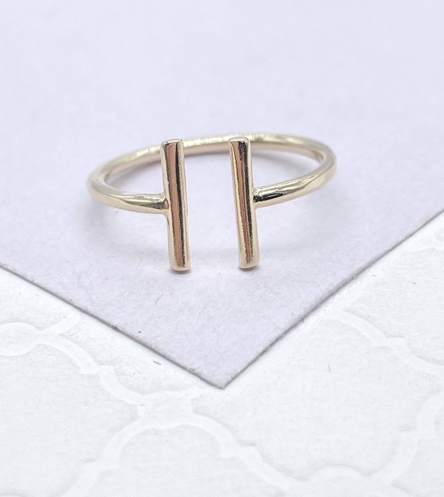 Dainty Adjustable Ring With Parallel