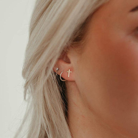 Cross Stud Earrings