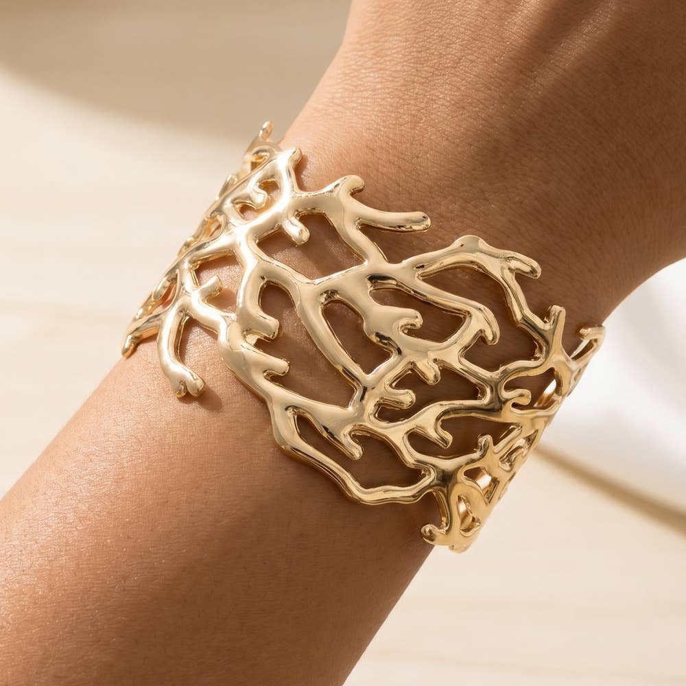 Gold Coral Bracelet