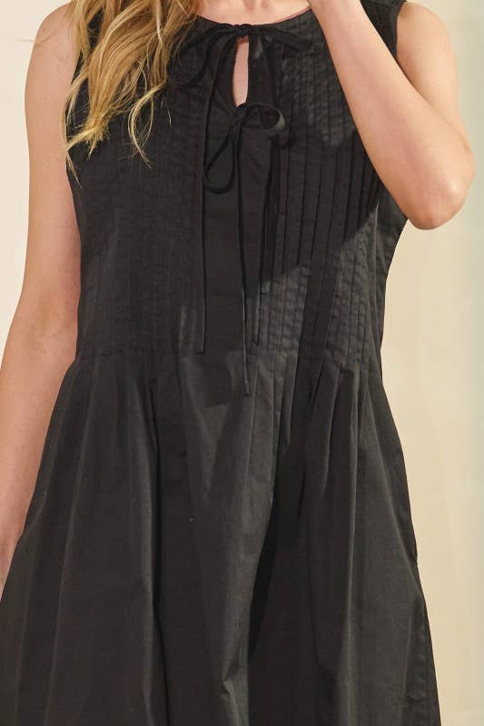 Pleated Mini Dress
