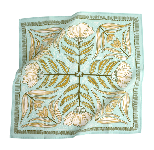 Leaf and Floral Bandana