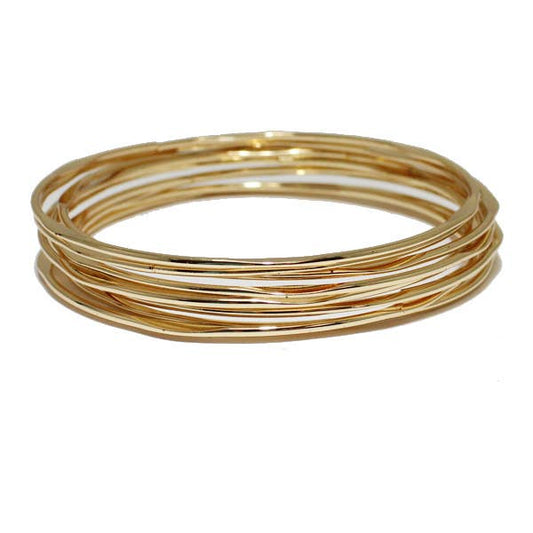 Metal Stackable Bangle Set