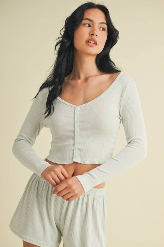 Pointelle Lounge Set