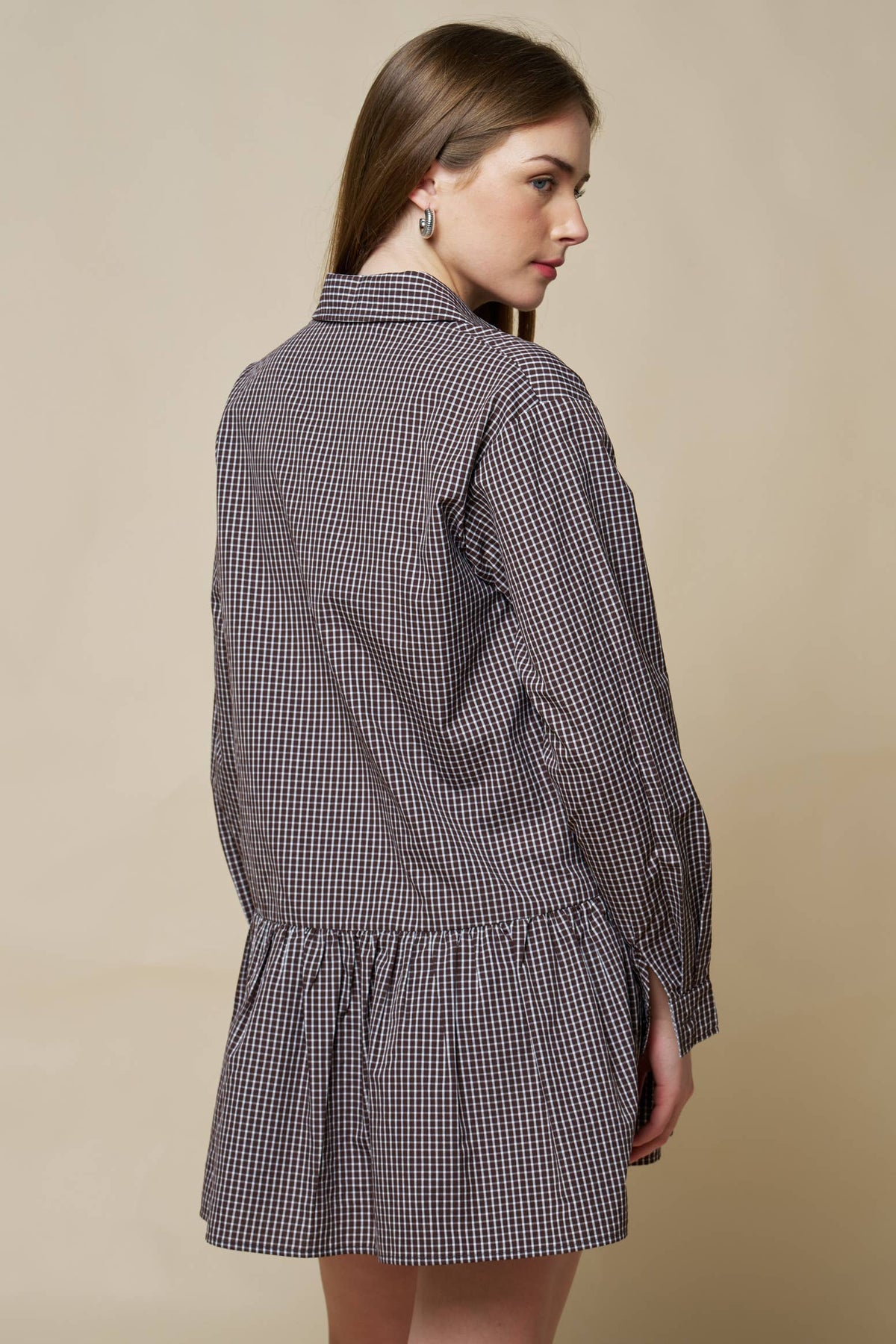 Gingham Shirt Dress