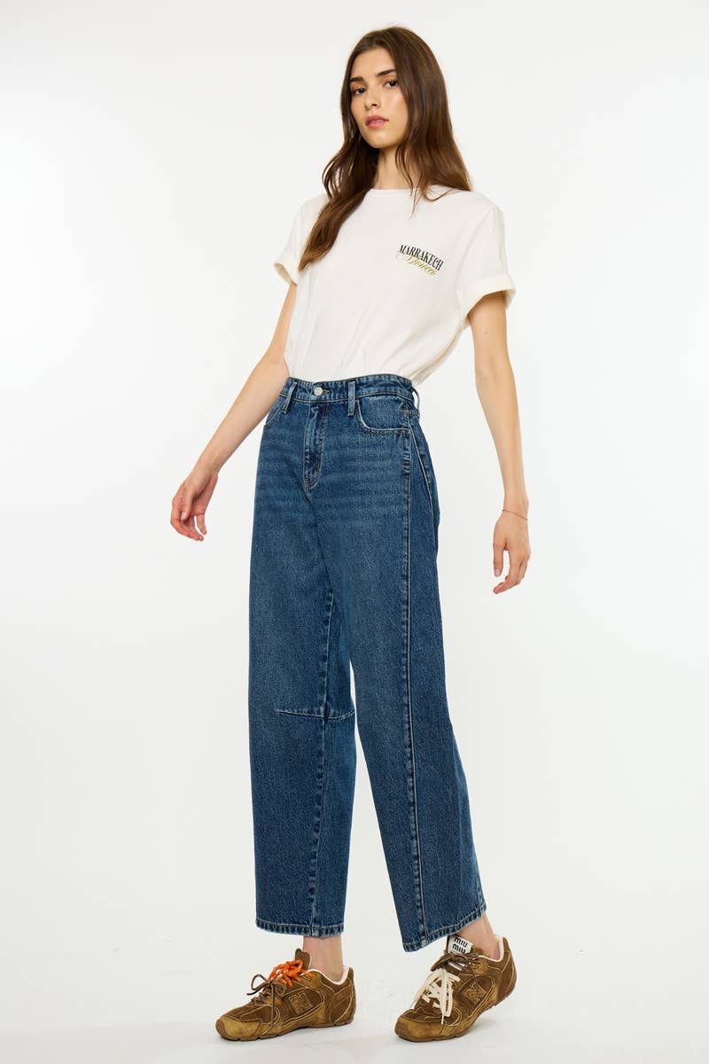 LOW SLUNG HORSESHOE JEAN