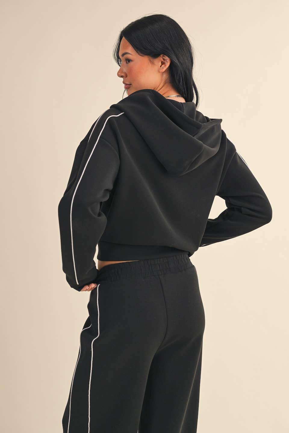 Scuba Hoodie Set with Piping