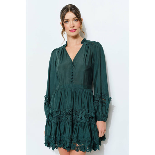 Floral Lace Mini Dress