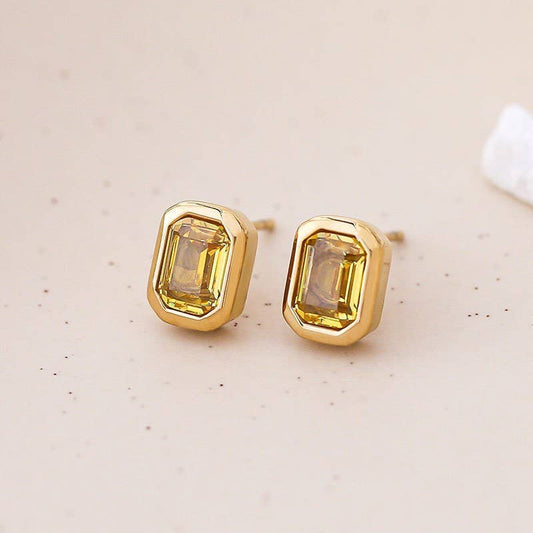 Crystal Topaz Earrings