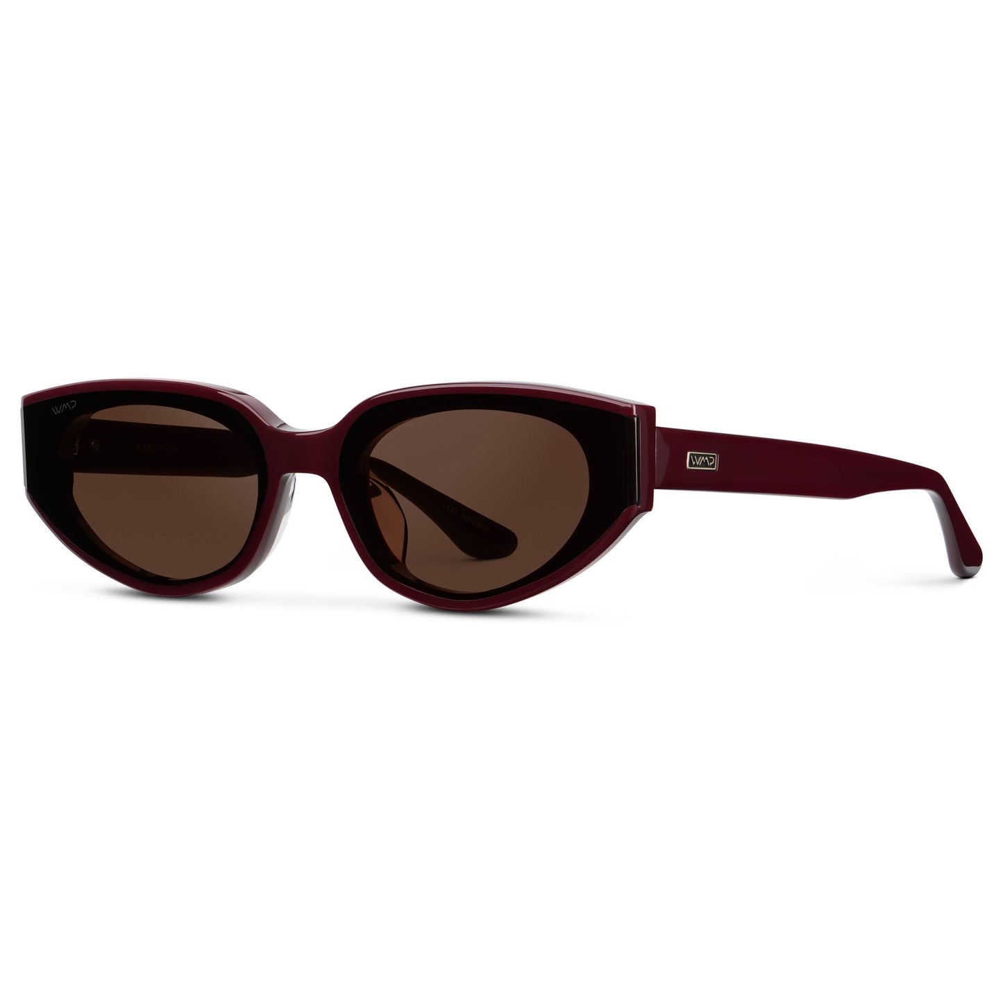 Astra Cat-Eye Sunglasses: Black Cherry Red