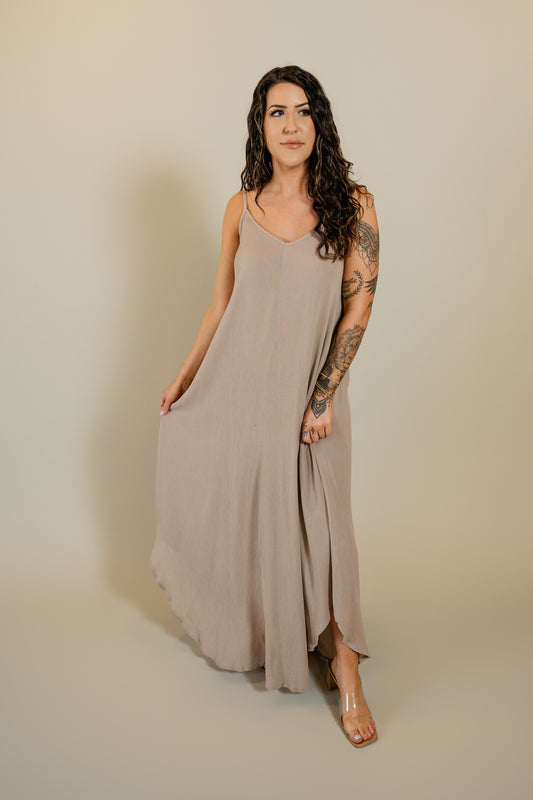 Crinkle Maxi Dress