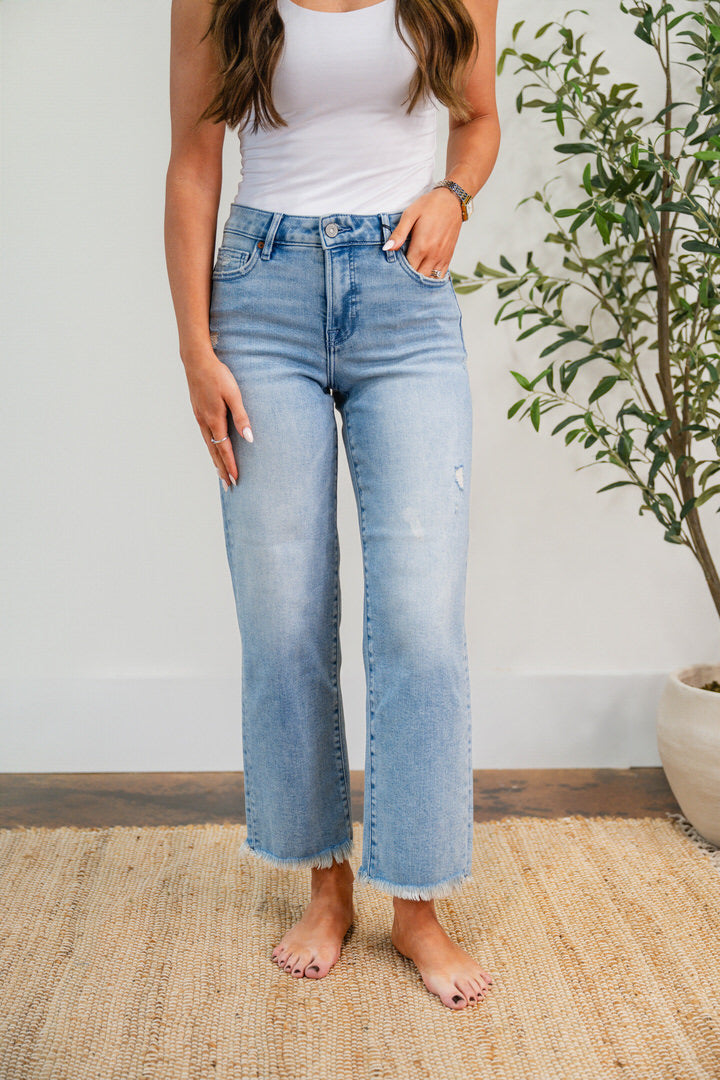 Ella Mid Rise Cropped