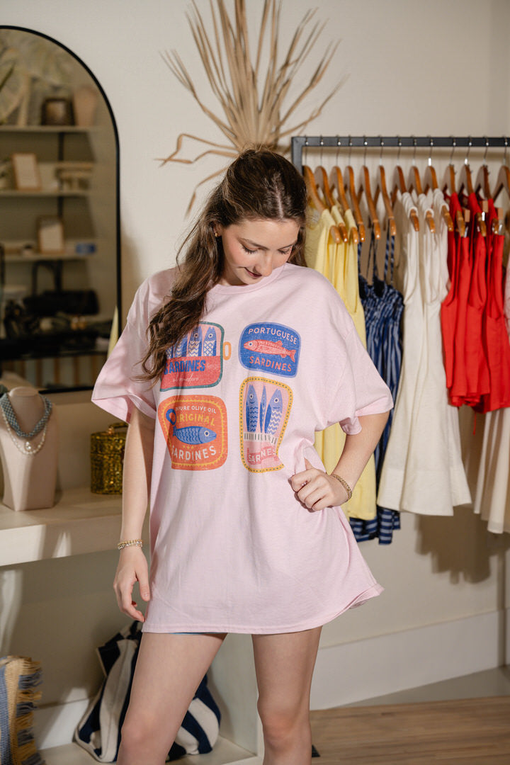 TINNED SARDINES OVERSIZED TEE