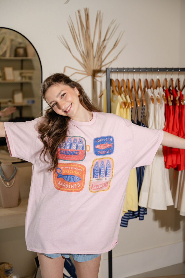TINNED SARDINES OVERSIZED TEE
