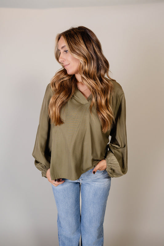 Olive Blouse