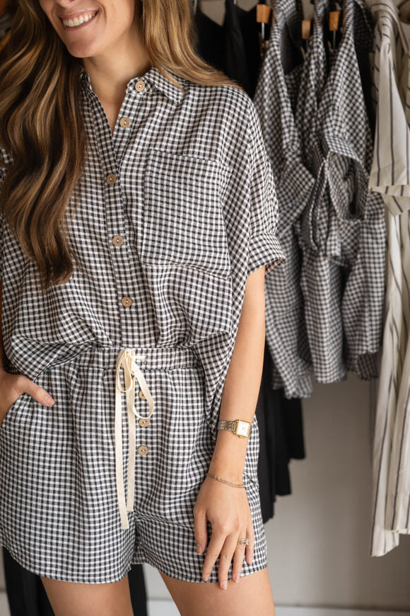Gingham Short Set