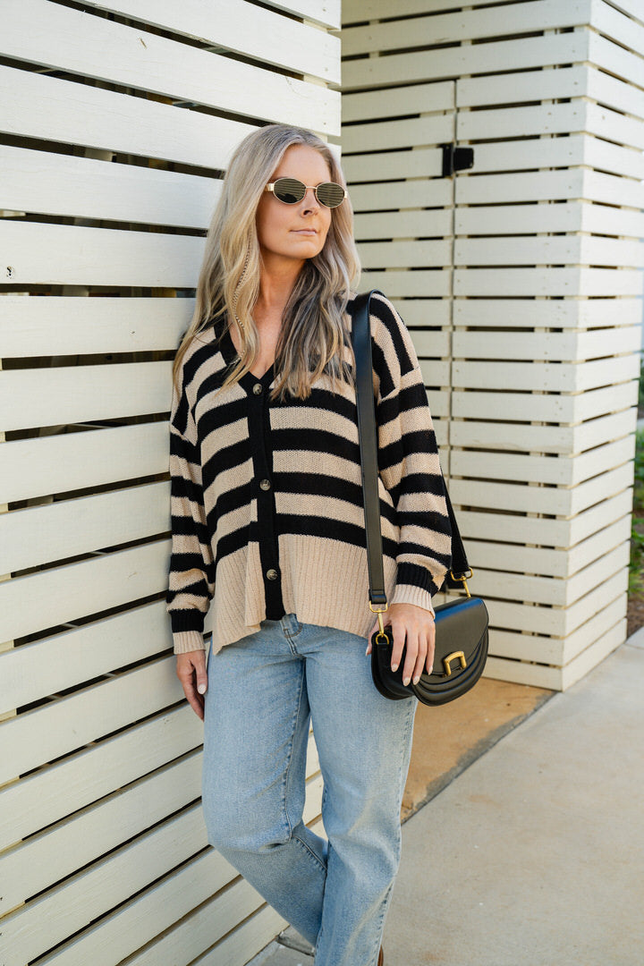 Cozy Striped Cardigan