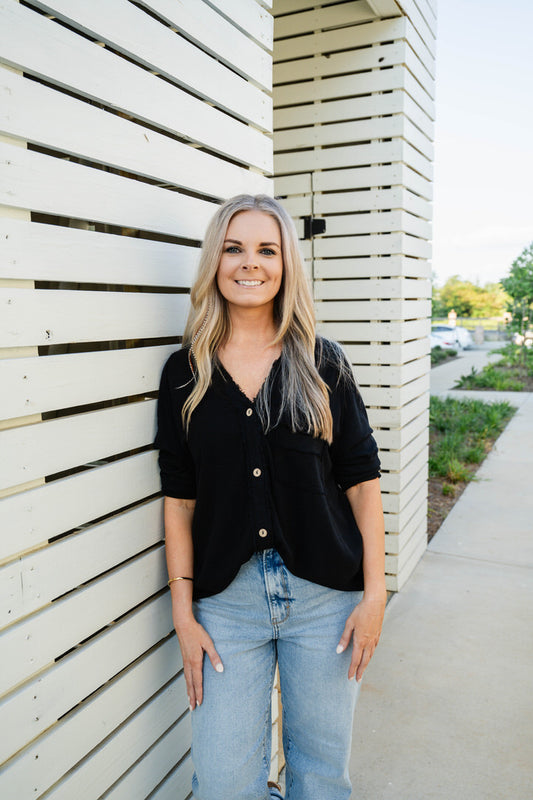 V- Neck Tunic Top