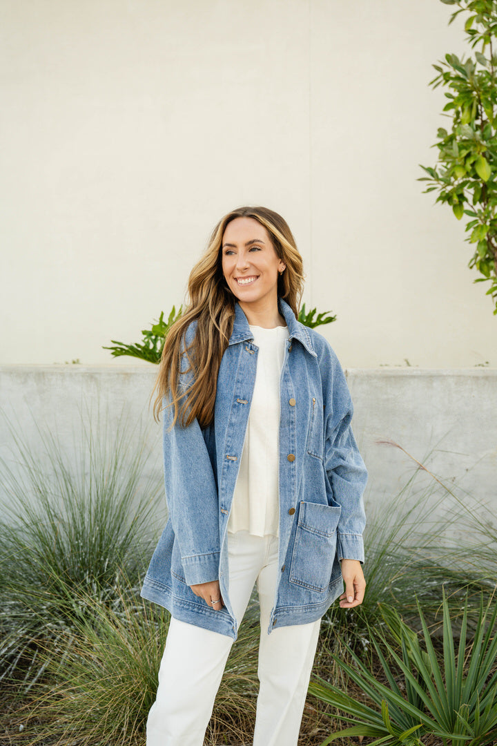 Boxy Cut Denim Jacket