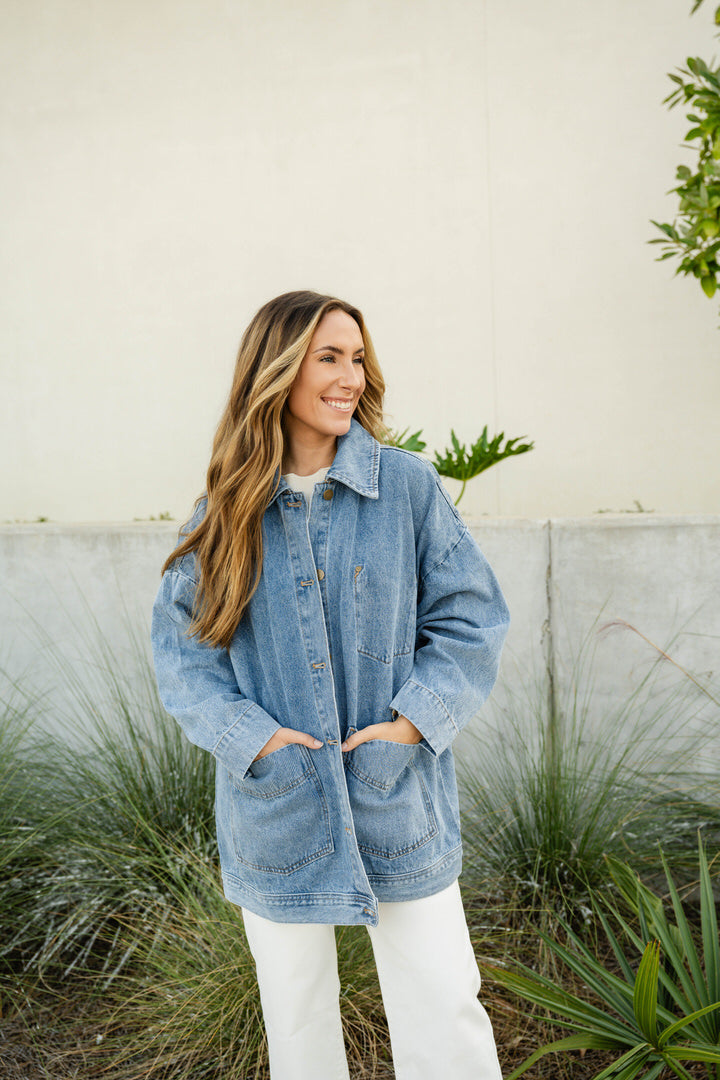 Boxy Cut Denim Jacket