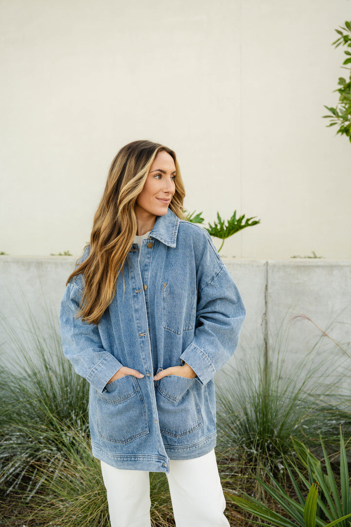 Boxy Cut Denim Jacket