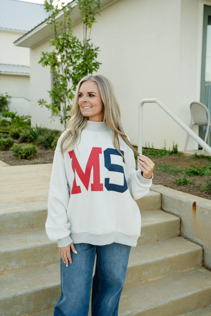 MISSISSIPPI & MS Reversible Sweatshirt