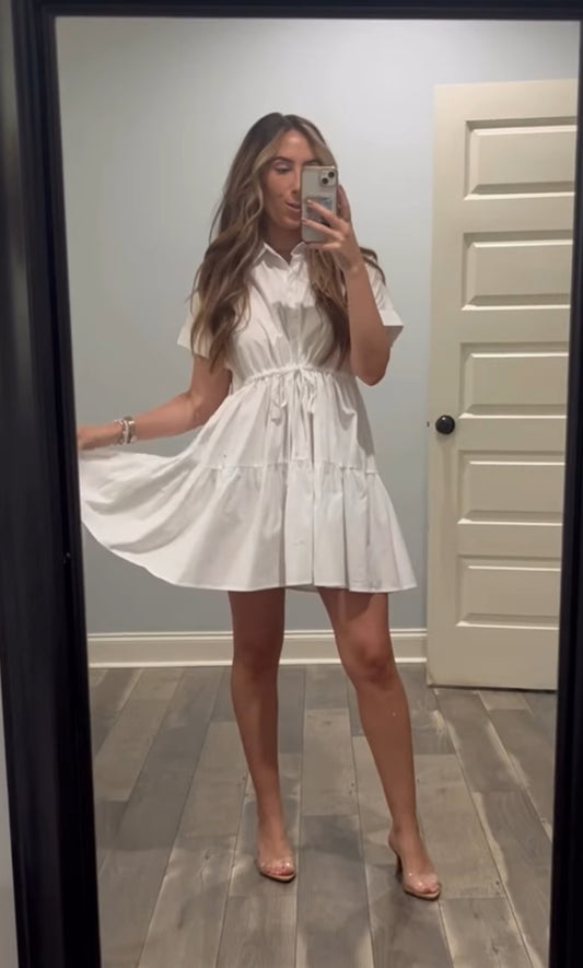 Drawstring Waist Dress