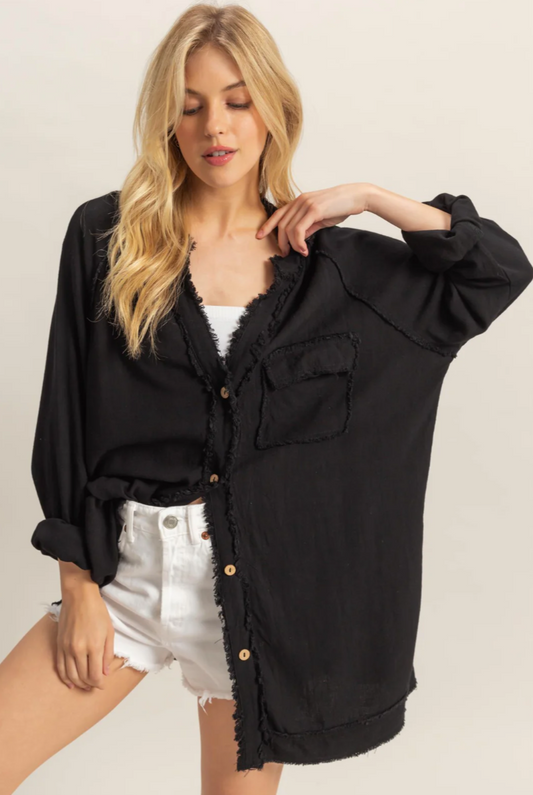 V- Neck Tunic Top