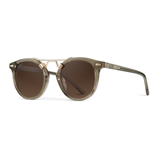 Skyler -  Crystal Taupe Brown / Maple Brown Gradient Lens