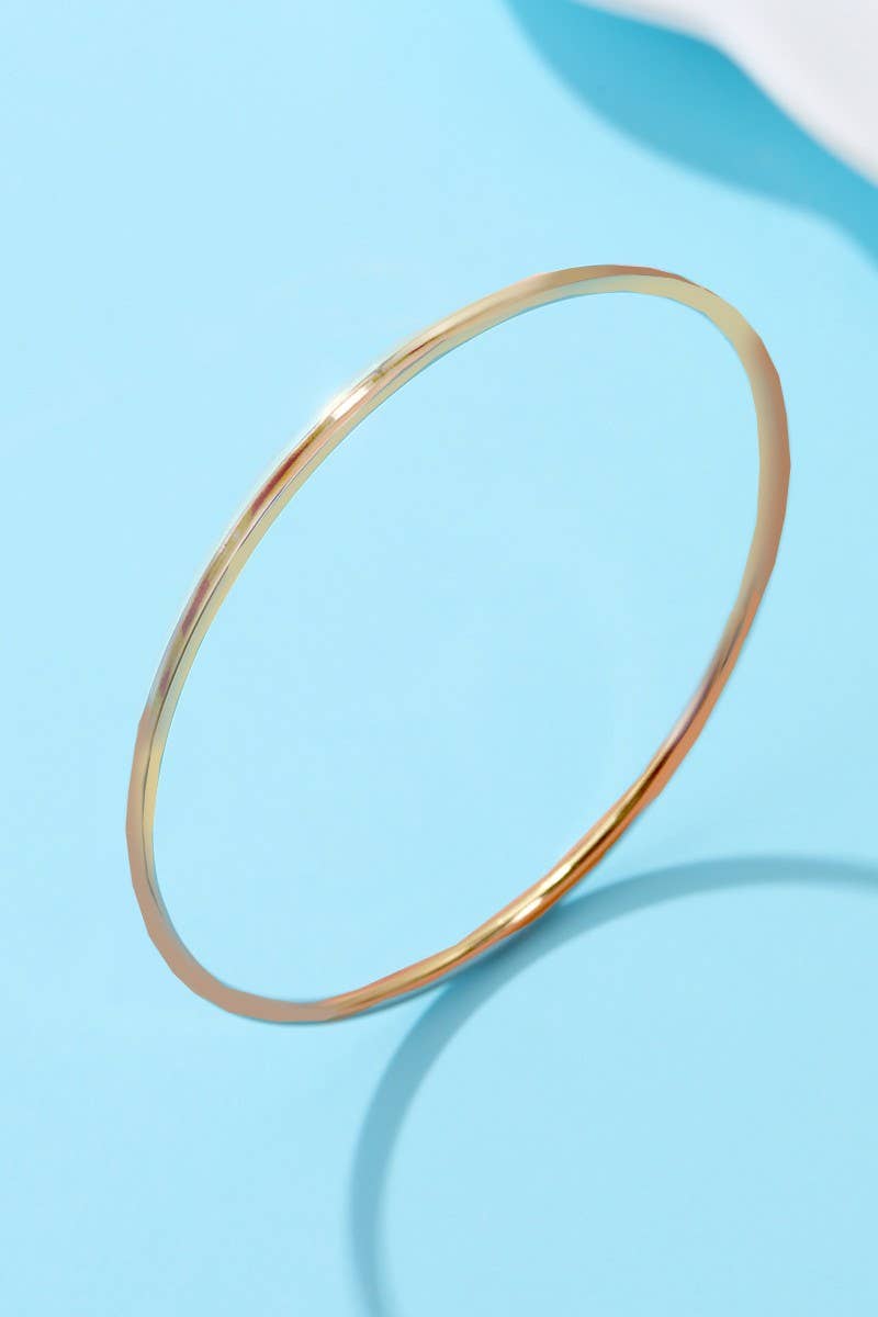 Flat Polished Bangle