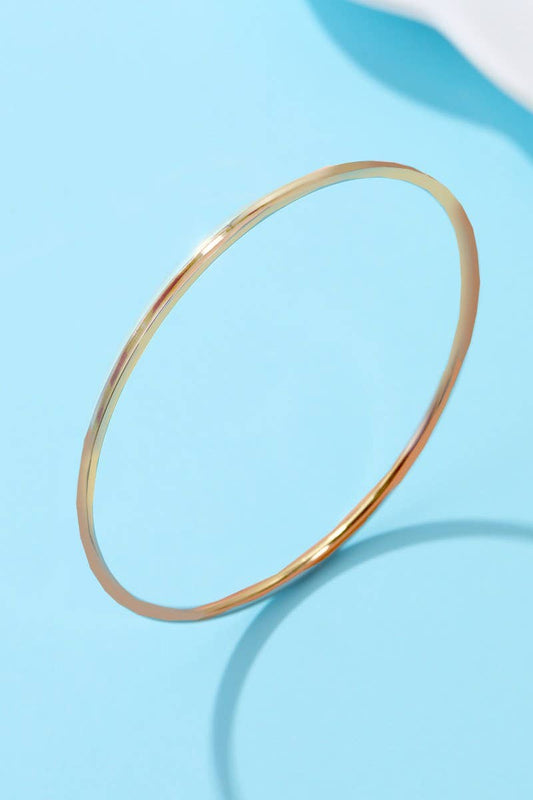Flat Polished Bangle