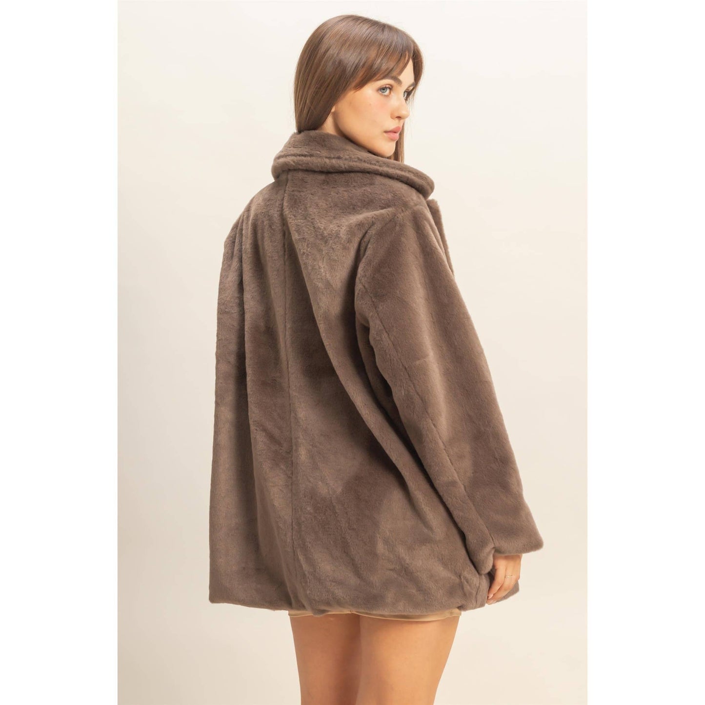 Oversized Soft Faux Fur Coat