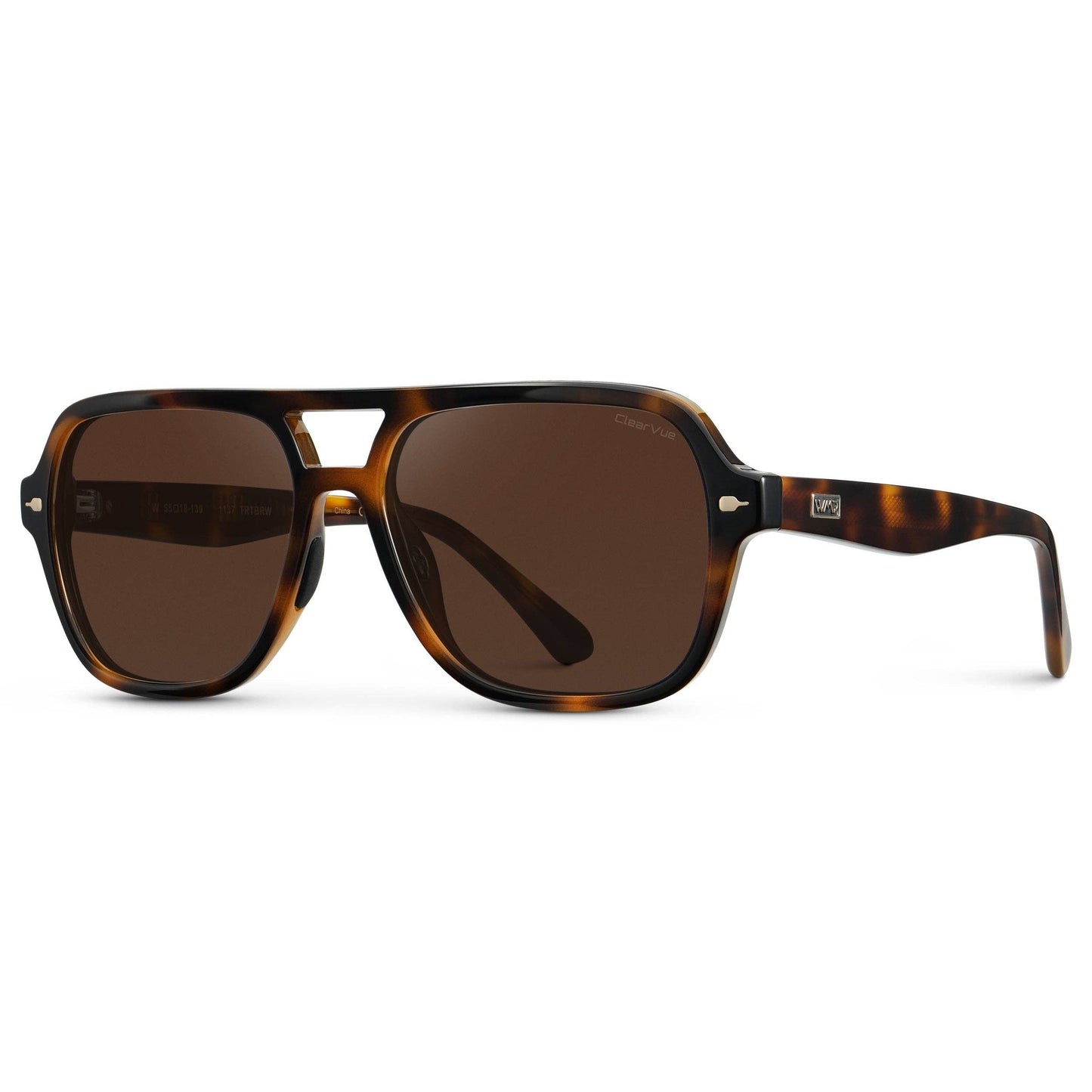 Rally Aviator Sport Sunglasses Brown Tortoise