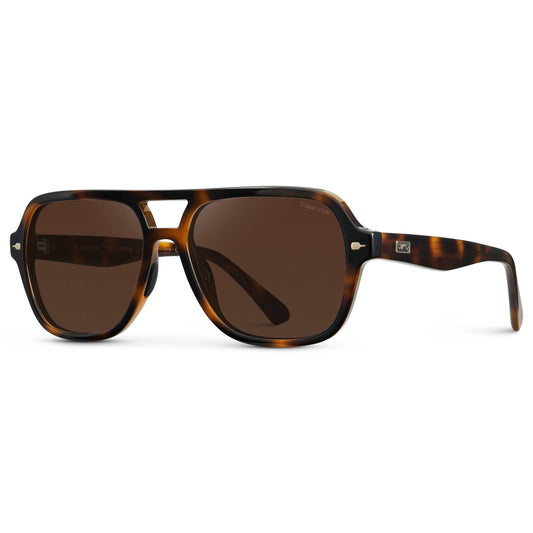 Rally Aviator Sport Sunglasses Brown Tortoise