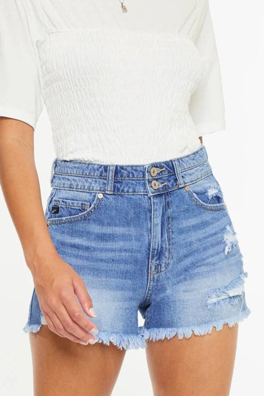 HIGH RISE MOM DENIM SHORTS