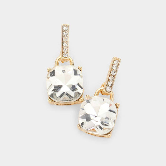 Cushion Square Dangle Earring
