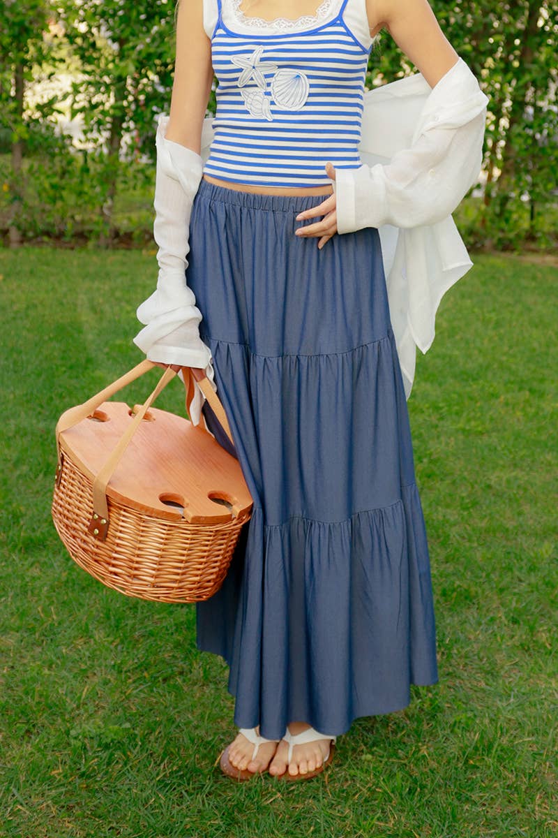 Elastic Waist Skirt