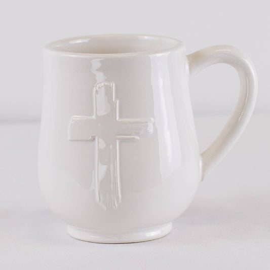 Cross Embossed Coffee Mug