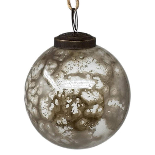 5" Marble Plated Glass Ornament