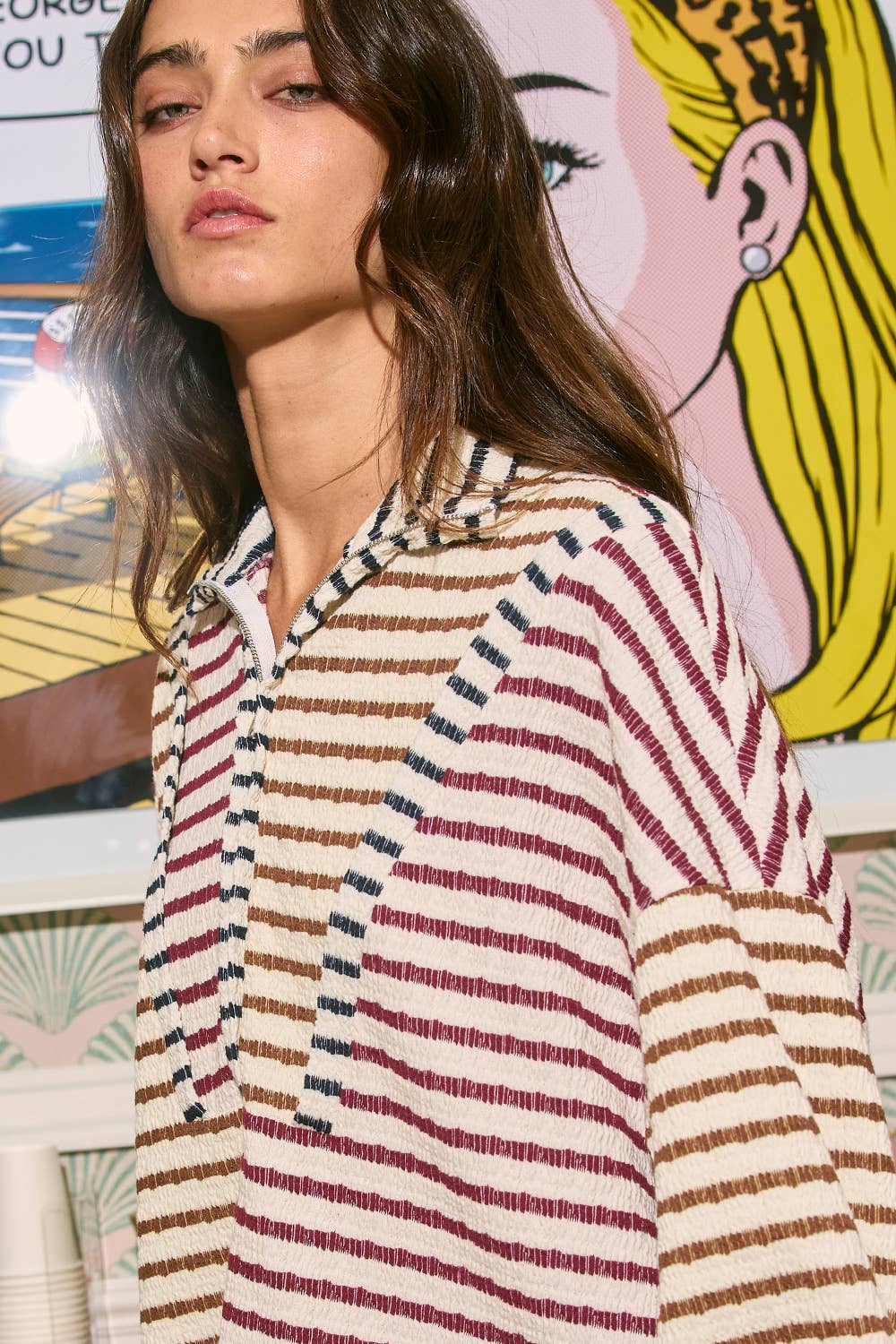 Funnel Neck Half Zip
